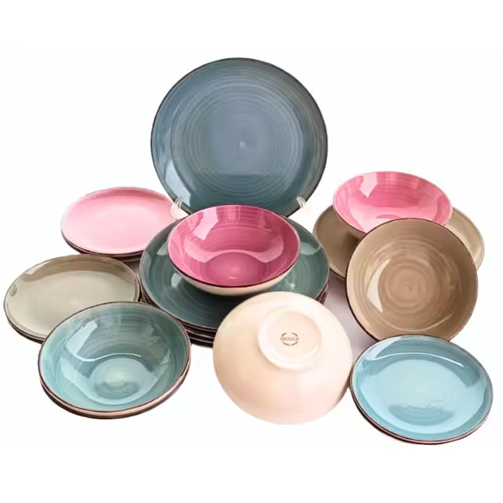 Vajilla Bidasoa - 18 Piezas 6 Servicios - Multicolor - Vajillas Completas - 1
