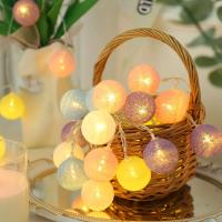 Cadena De Luces Navideñas Con 10 LED De Algodón USB Lámpara De Decoración Para Casa Exterior Boda Fiesta Colgante De Navidad - details 0