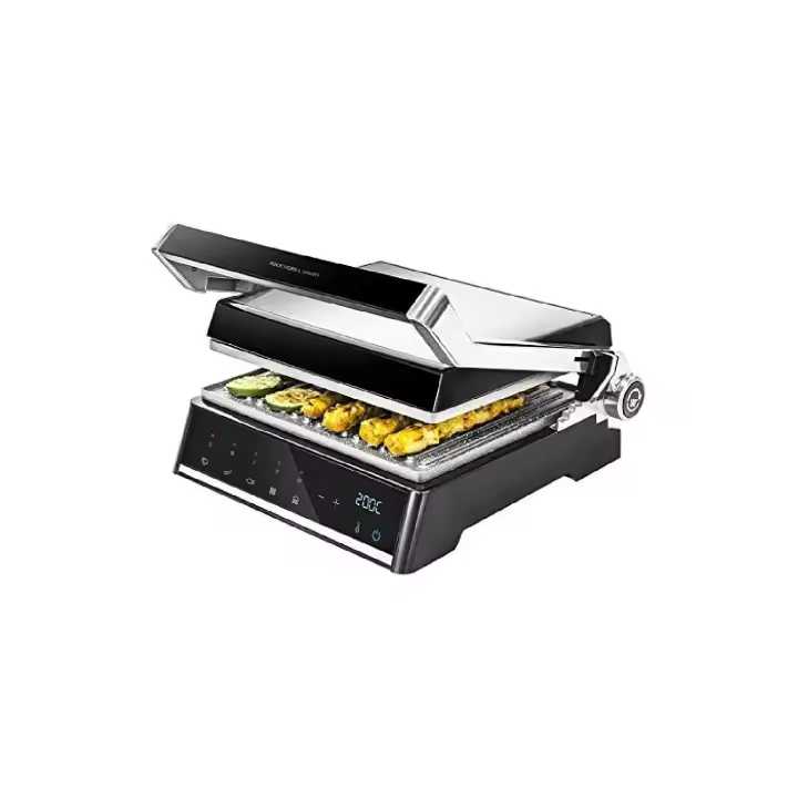 Parrilla eléctrica de 2000 W con sistema AutoCook que ajusta el tiempo y temperatura en función del modo y el punto de cocción seleccionados. - 1