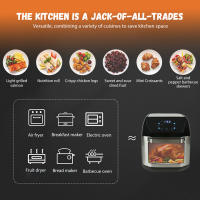 Freidora sin Aceite 12L Air fryer Multifunción Inteligente con Horno Eléctrico, Acero Inoxidable 1700W - Certificación Europea, Ideal para Hogar y Cocina Familiar - details 12