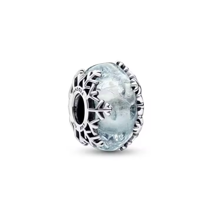 Charm Murano Pandora Copo de Nieve Azul Invernal 792377C00 - 1