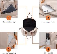 Bolso cartera, impermeable Hurse Bolsa profesor negocio Bolsa portátil mochipa Mujeres casual ligero 14 pulgadas mochila de viaje mochipa - details 2