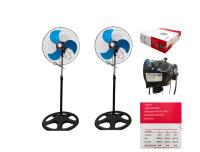 Ventilador de pie industrial grande Caja 2u Potencia Motor 70W,50CM diametros –  Ventilador Silencioso ,3 aspas metalicas Oscilante con 3 velocidades – REJILLA NEGRA flujo de aire 3805m³/H calidad de confianza - details 0