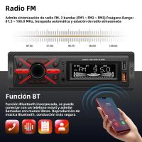Reproductor Multimedia Para Coche 1 Din Con Bluetooth FM Radio MP3 USB Soporte De Carga De Teléfono AUX EQ Universal Para VW Honda Toyota - details 4