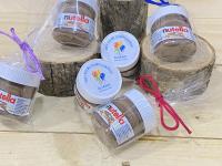 Regalos para cumpleaños infantiles niños y niñas personalizados Nutella mini 25 gr. en bolsa de regalo con lazo regalos para fiestas de cumpleaños infantiles niñas niños personalizado regalos originales para regalar en cumpleaños infantiles - details 2