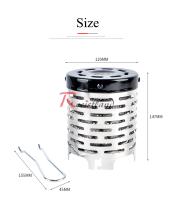 Mini Estufa De Gas Portátil Para Camping Resistente Al Desgaste Acero Inoxidable Cubierta Calentadora Para Exteriores - details 7