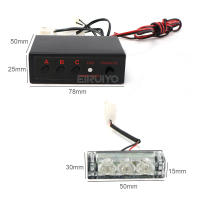 Luz De Advertencia Estroboscópica Frontal Para Coche 12V LED Luz De Señal De Emergencia Policial Con Luz De Día Potencia Alta Material Plástico - details 1