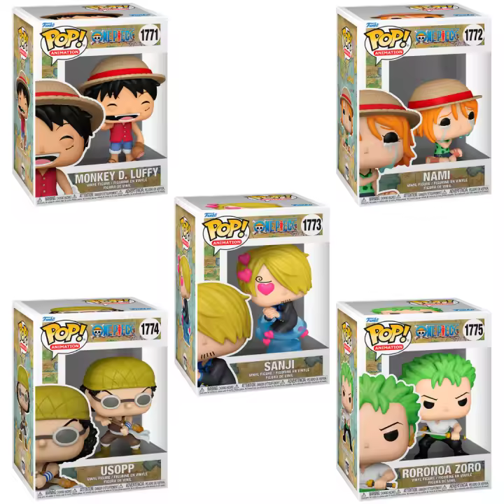 Funko Pop Manga One Piece Pack Completo X 5 Unidades Monkey D. Luffy 1771 Nami 1772 Sanji 1773 Usopp 1774 Roronoa Zoro 1775 - 1