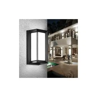 6000K Applique Murale Extérieur, 18W Aluminium Applique Exterieur LED Lampe Exterieur Appliques étanche IP65 Anthracite Eclairage Décoration Lumière Pour Cour Jardin Terrasse Proche Mur Path - 1