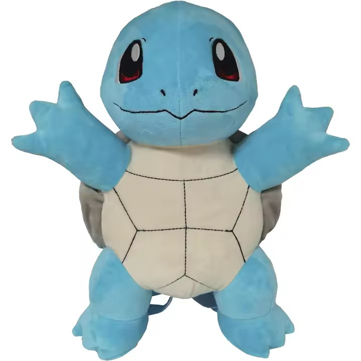 Pokemon Mochila Peluche Squirtle Azul 3D - 1