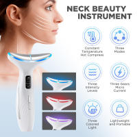 2025 Nuevo instrumento de belleza para el cuello, masajeador de microcorriente EMS para rostro y cuello, iluminación facial, instrumento de belleza para el cuidado de la piel. - details 3