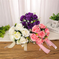 Bouquet De Novia Artificial De Rosa Peonia Y Orchidáceas En Seda De Alta Calidad Suministro De Boda Flores Artificiales - details 7