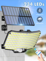 Luces Solares Exteriores 234LED 3 Modos Sensor De Movimiento Luz De Inundación Con Control Remoto IP65 Impermeable Seguridad Para Fuera - details 0