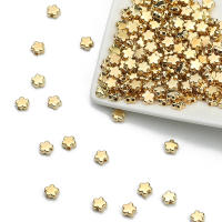 200pcs De Cuentas De Flor En Forma De 6mm CCB Platinadas En Oro Y Plata Para Accesorios De Joyería DIY Collares Pulseras - details 8