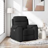 vidaXL Sillón reclinable de tela gris taupe en color Taupé/Gris claro/Negro y más - details 2