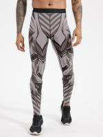 Pantalones De Compresión Para Hombres Absorción De Humedad Secado Rápido Entrenamiento Maratón Deportes Polyester - details 0