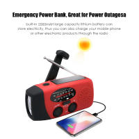 Radio De Mano Con LED Y Alerta Del Tiempo NOAA AM/FM Radio Dinamó Para Emergencias Y Camping - details 12