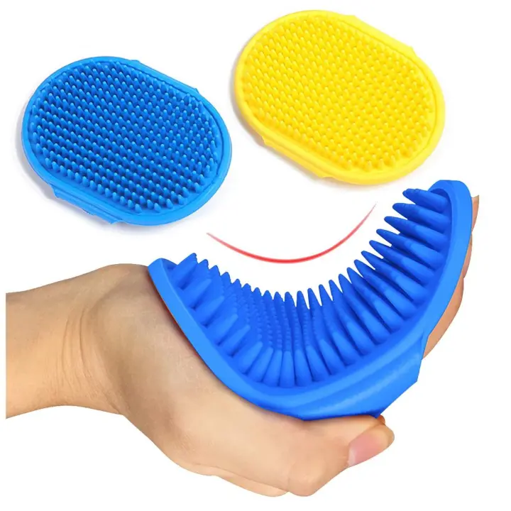 Cepillo de Aseo para Perros Verde con Correa Ajustable - 1