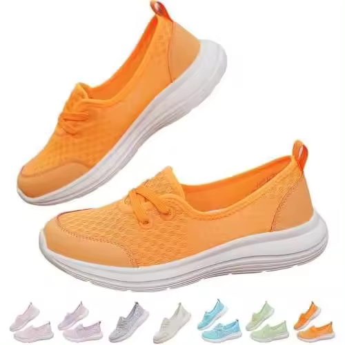 Zapatos ortopédicos cómodos de malla de suela suave para mujer - 2024 Nuevos zapatos ortopédicos para caminar para mujer Zapatos ortopédicos para caminar para mujer con soporte para el arco y zapatos cómodos para caminar para mujer - 1