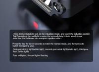 Mini Lámpara De Pico De Sombrero Inteligente Recargable Impermeable Para Pesca Y Uso Exterior Sensor De Movimiento Luz LED De 3W - details 11
