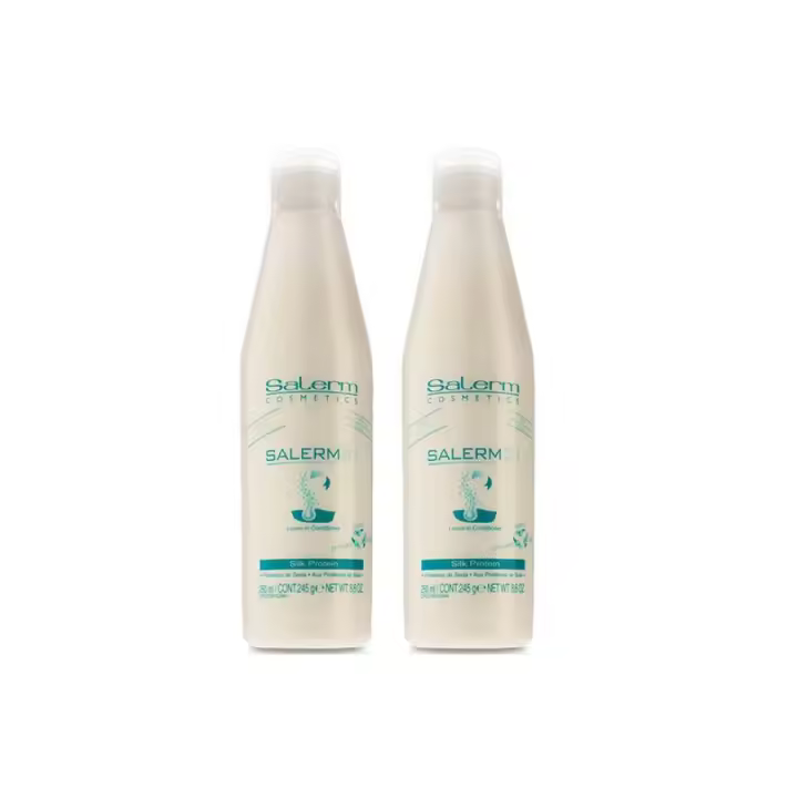 Salerm Cosmetics Acondicionador Sin Enjuagar Proteína de Seda Hidratación Profunda PACK 2 uds. - 1
