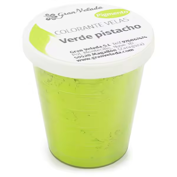 Colorante en Polvo Verde Pistacho para Velas | Pigmento , No Migra ni Obstruye la Mecha | Ideal para Colores Vivos y Duraderos | Uso Profesional - 1