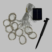 Curtain String Lights Solares Para Exterior Decoración De Jardín Puente De Boda Fiesta De Navidad Y San Valentín Luz Colgante Para Ventana De Palacio - details 4