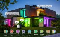 Lámpara De Pared Inteligente WIFI LED Exterior 20W 2700K-6500K Impermeable RGBICW Control Por Voz Compatible Con Alexa Google - details 0