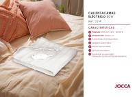 Calienta camas Jocca con 3 niveles de calor, mando ergonómico, potencia de 60W, medidas de 150 x 80 cm, conector extraíble, elemento calefactor de doble hélice y protección contra sobrecalentamiento - details 2