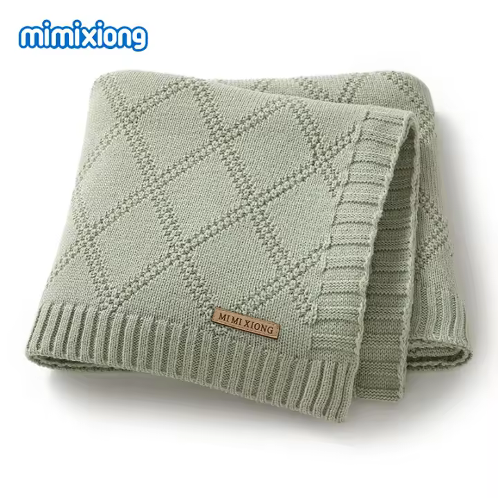 Mantas de Algodón para Bebe, Súper suave, para recién nasido, Niño y Niña, cubierta para cochecito de Guardia, edredones de 90x70cm, Esteras para jugar al Aire Libre para niños Pequeños - 1