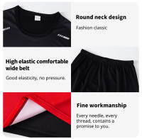 Conjunto Deportivo Para Hombres Verano 2/4 Piezas Camiseta Corta De Color Gradiente Y Shorts Elasticos Para Correr Y Fitness Estilo Casual - details 6