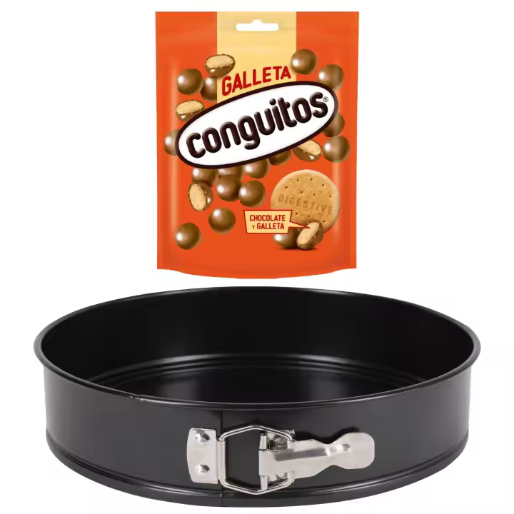 Pack repostería:CONGUITOS GALLETA LECHE DOYP 120G+Molde redondo 26cm carbon steel origen - 1