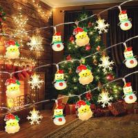 Cadena De Luces Navideñas Con Santa Claus Y Payaso De Navidad LED Operadas Por Batería Decoración Para Fiesta Y Año Nuevo - details 4