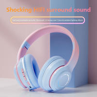 Auriculares Bluetooth de color degradado, auriculares inalámbricos para, auriculares portátiles, versión Bluetooth 5,2, Batería Integrada de 800mAh - details 2
