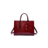 Bolso de mano de lujo para Mujer, Bandolera de Charol PU de Diseño de Cocodrilo, Bolso de Hombre Retro - details 7