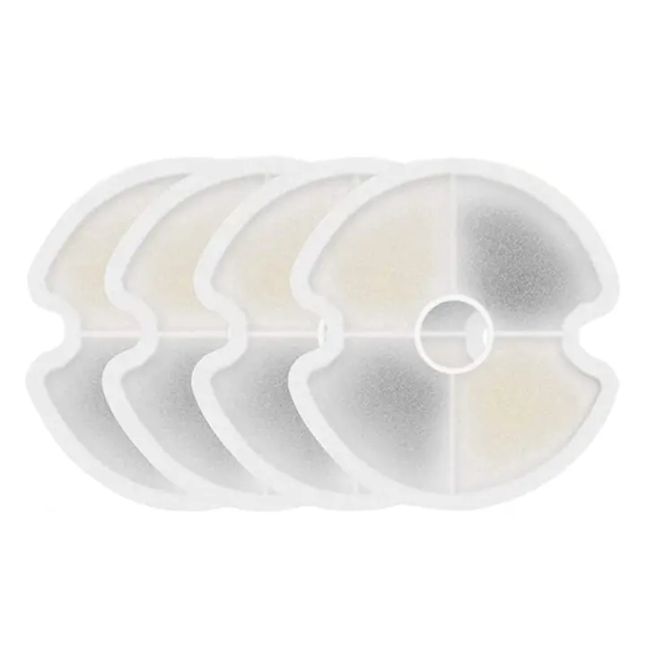 Filtros de repuesto para fuente de agua de 4 uds, filtros de carbono para fuente de mascotas para fuente de agua de acero inoxidable - 1