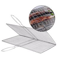 Cesta De Barbacoa Red Grill BBQ Para Carne Pescado Vegetales Resistentes Al Calor Hierro Electroplated Color Plateado - details 4