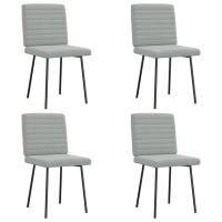 vidaXL Sillas de comedor 4 unidades terciopelo en color Verde oscuro/Azul/Rojo vino tinto y más | cómodas modernas ergonómicas para comedor cocina salón hogar - details 4