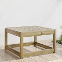 vidaXL Taburete de jardín madera maciza de pino en color Pino natural/Blanco/Douglas natural y más | cómodas modernas ergonómicas para comedor cocina salón hogar - details 3