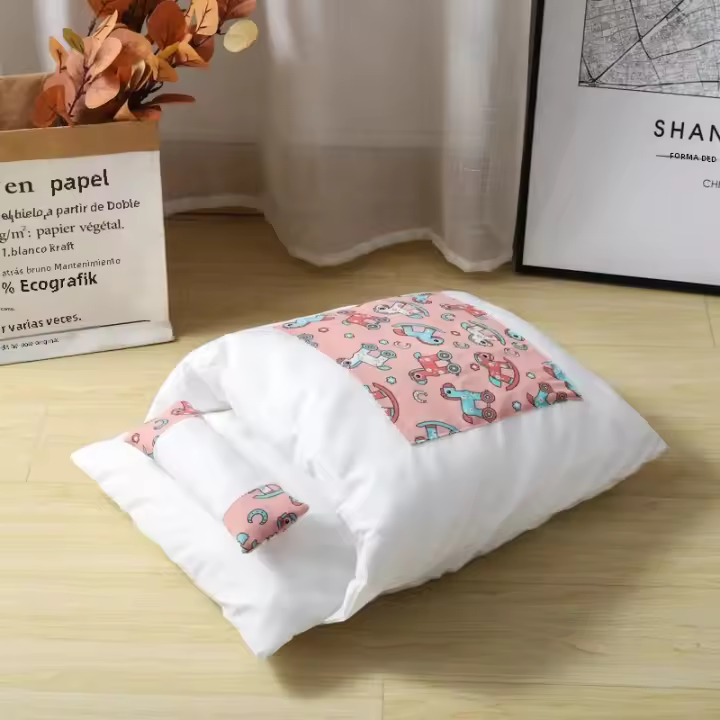 Nido De Gato Japonés Nuevo Con Capucha Desmontable Y Lavable Cálido Para Gatos Y Gatinos Casa De Verano Y Otoño Material De Corduroy - 1