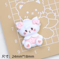 10Pcs Cabochones De Resina Planos Con Serie De Oso Gato Perro Dibujos Animados Para Manualidades Joyería Scrapbooking Decoración - details 4