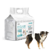 SMELL & SMILE Pañales Desechables para Perro Pañales para Perros Macho Pañal Sanitarios para Perro Mascotas Bragas Higiénicas Suaves absorbentes (S-20.5 x 50 CM) - details 0