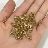 30-50Pcs Abrazaderas De Langosta De Acero Inoxidable 304 Para Pulseras Collares Cadenas Joyería DIY Tamaños 9-15mm Herramientas De Fabricación De Joyas - details 1