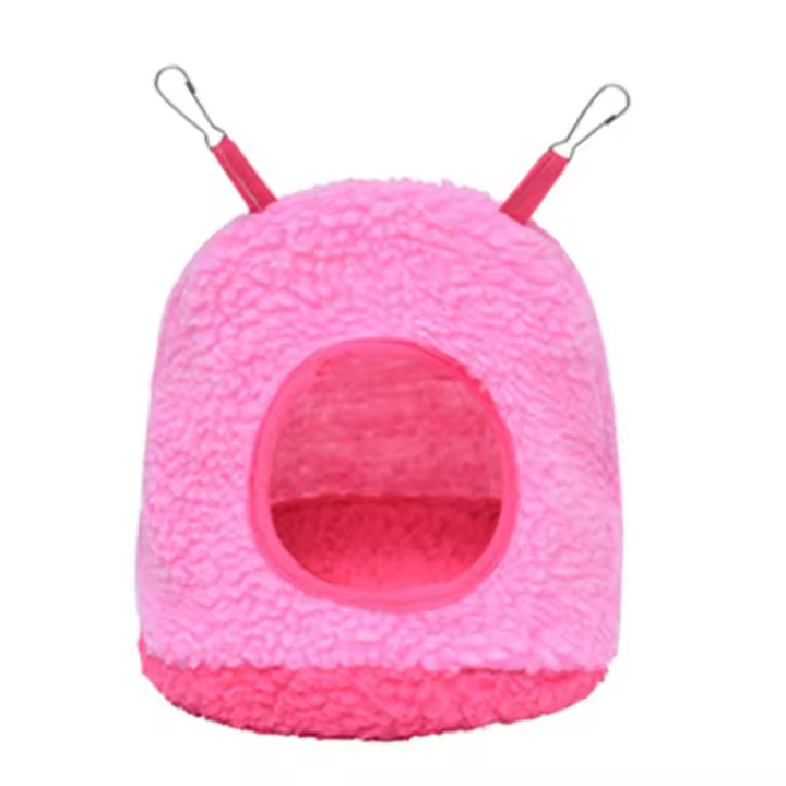 Casa De Pájaro Invierno Caliente Para Periquito De Poliéster Plush Accesorios De Jaula De Mascotas Pequeñas Cueva Colgante Sillín De Sueño - 1