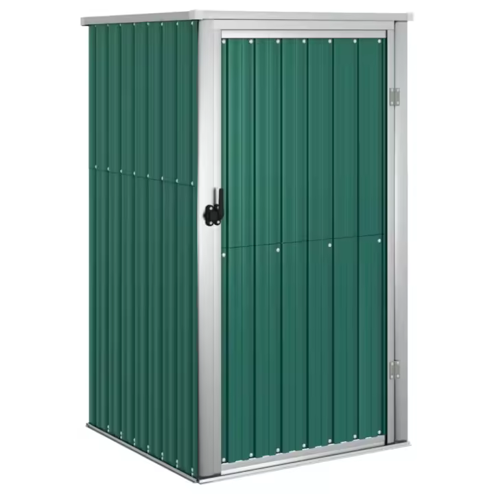 vidaXL Cobertizo de Herramientas Jardín Acero Galvanizado Patio Cubierta Color Marrón,  Gris,  Verde y mas - 1