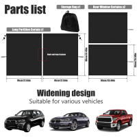 Cortina De Protección Solar Y Privacidad Para Coche Universal Cubierta De Ventana Lateral Accesorios De Vehículo Para Descanso Y Aislamiento - details 17