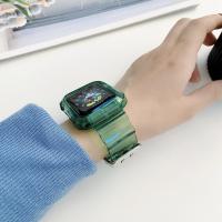 Carcasa Transparente + Correa Para Apple Watch Series 9 8 7 6 SE 5 Compatible Con Iwatch 3 Correa De Plástico 38mm 40mm 42mm 44mm 45mm 49mm - details 7