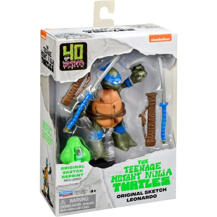 Leonardo Tortugas Ninja Figuras 10 cm 40th Anniversary - 1