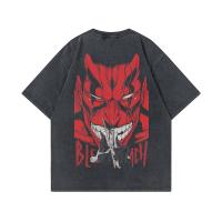 Camiseta Anime Para Hombres Y Mujeres Bleach Zaraki Kenpachi Impresión Ácido Algodón Estilo Punk Harajuku Camisetas De Verano - details 6