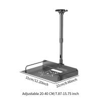 Soporte De Proyector Ajustable En Altura Para Techo Y Pared Para Uso Doméstico Compatible Con Todas Las Marcas De Proyectores Material De Aluminio - details 5